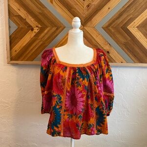 NWT FARM Rio Lace Inlet Top M